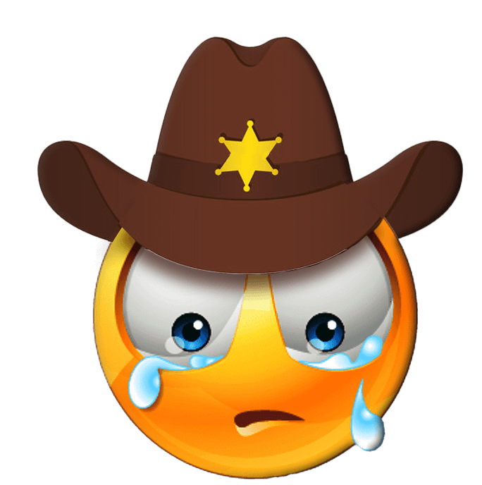 image of sade face icon with cowboy hat